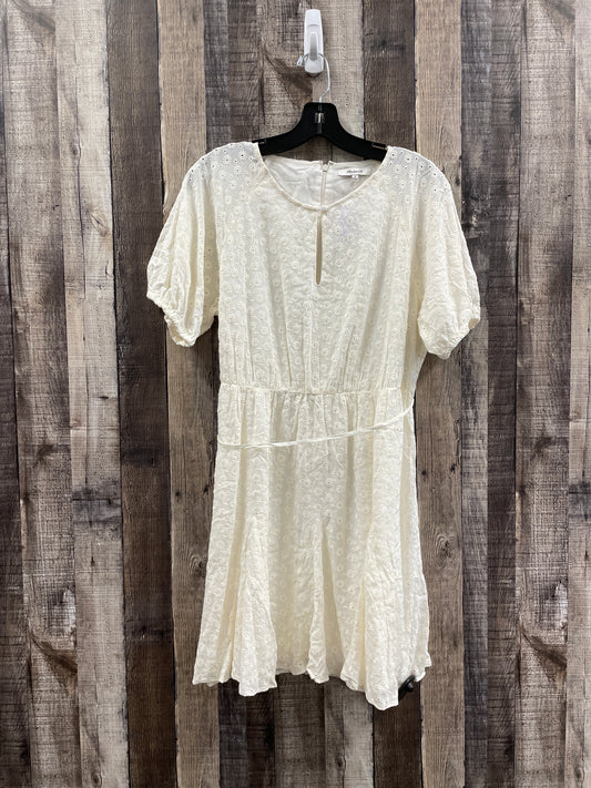 Cream Dress Casual Short Madewell, Size M