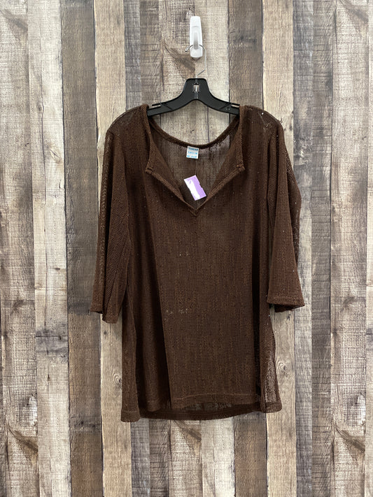 Brown Swimwear Cover-up Cme, Size M