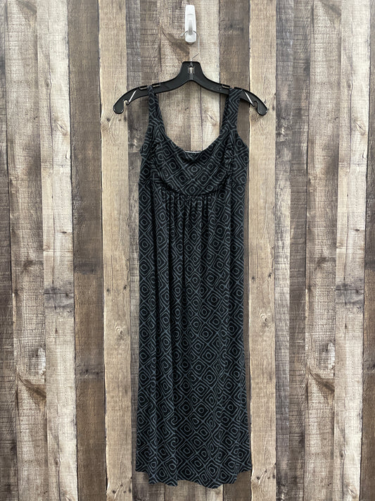 Black Dress Casual Midi Fresh Produce, Size Xs