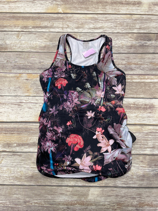 Floral Print Athletic Tank Top Calia, Size S