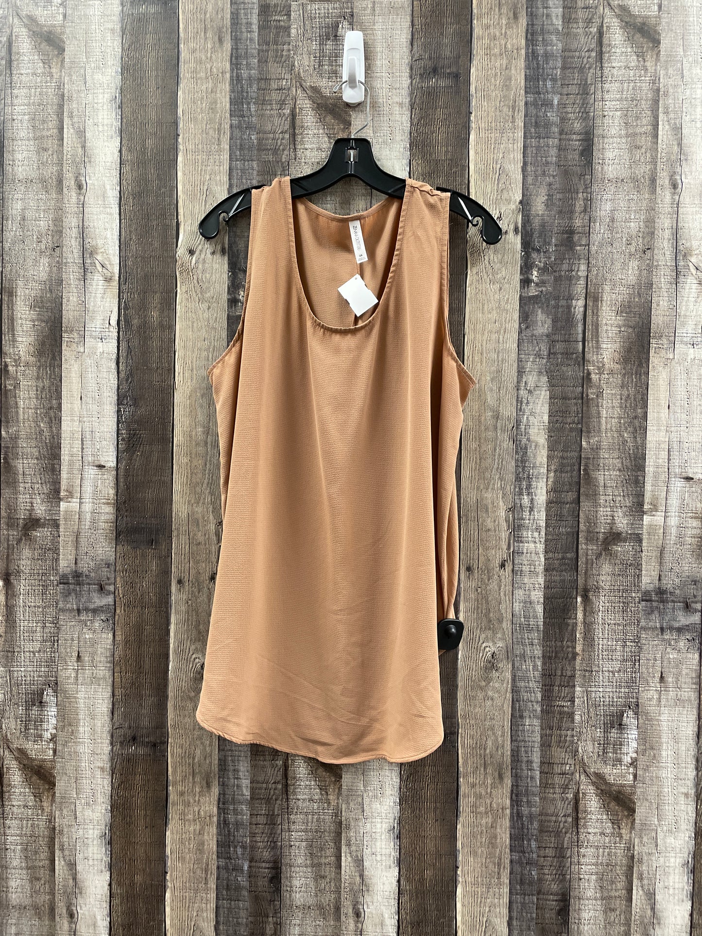 Top Sleeveless By Zenana Outfitters In Brown, Size: 3x