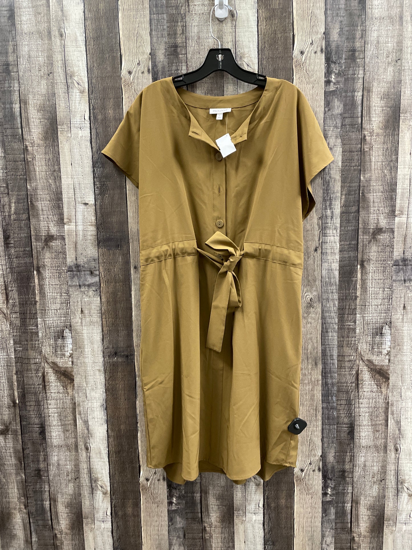 Dress Casual Midi By Prologue In Brown, Size: L