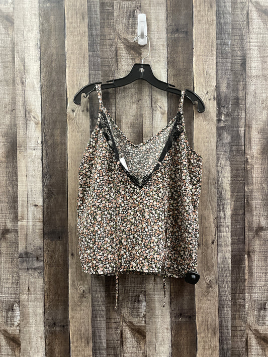 Top Sleeveless By Shein In Floral Print, Size: L