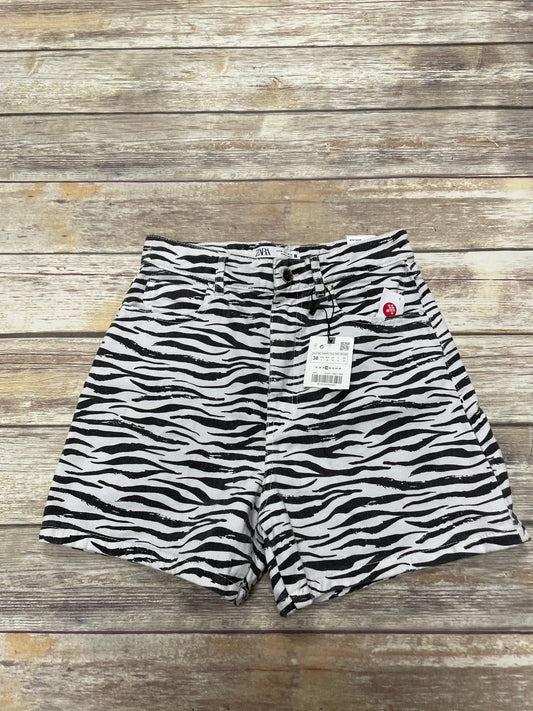 Zebra Print Shorts Zara, Size 6