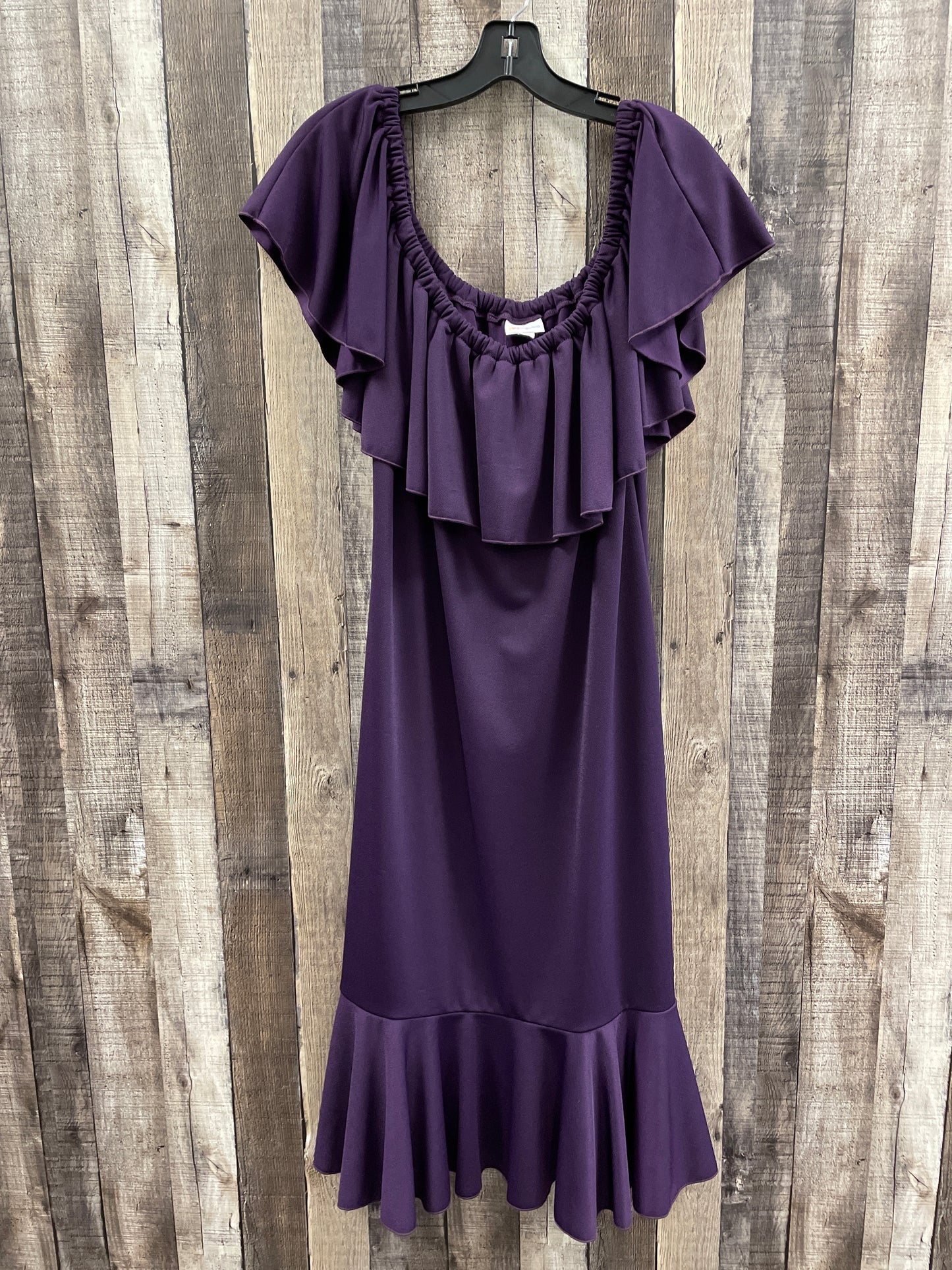 Dress Casual Midi By Lularoe In Purple, Size: 2x