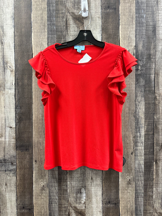 Top Sleeveless By Cece In Red, Size: M