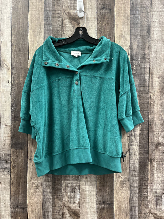 Top Short Sleeve By Evereve In Green, Size: Xl