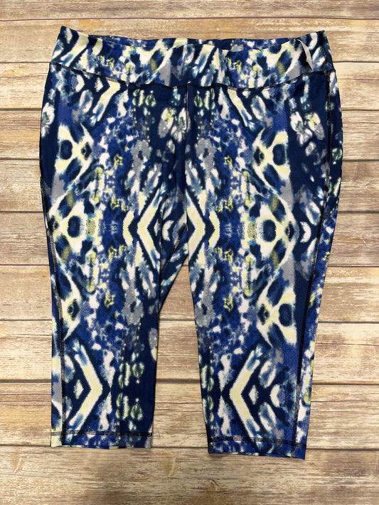 Athletic Leggings By Cato In Blue, Size: 4x