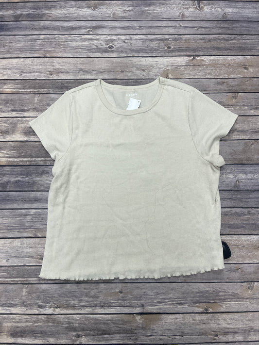 Top Short Sleeve By Old Navy In Beige, Size: Xxl