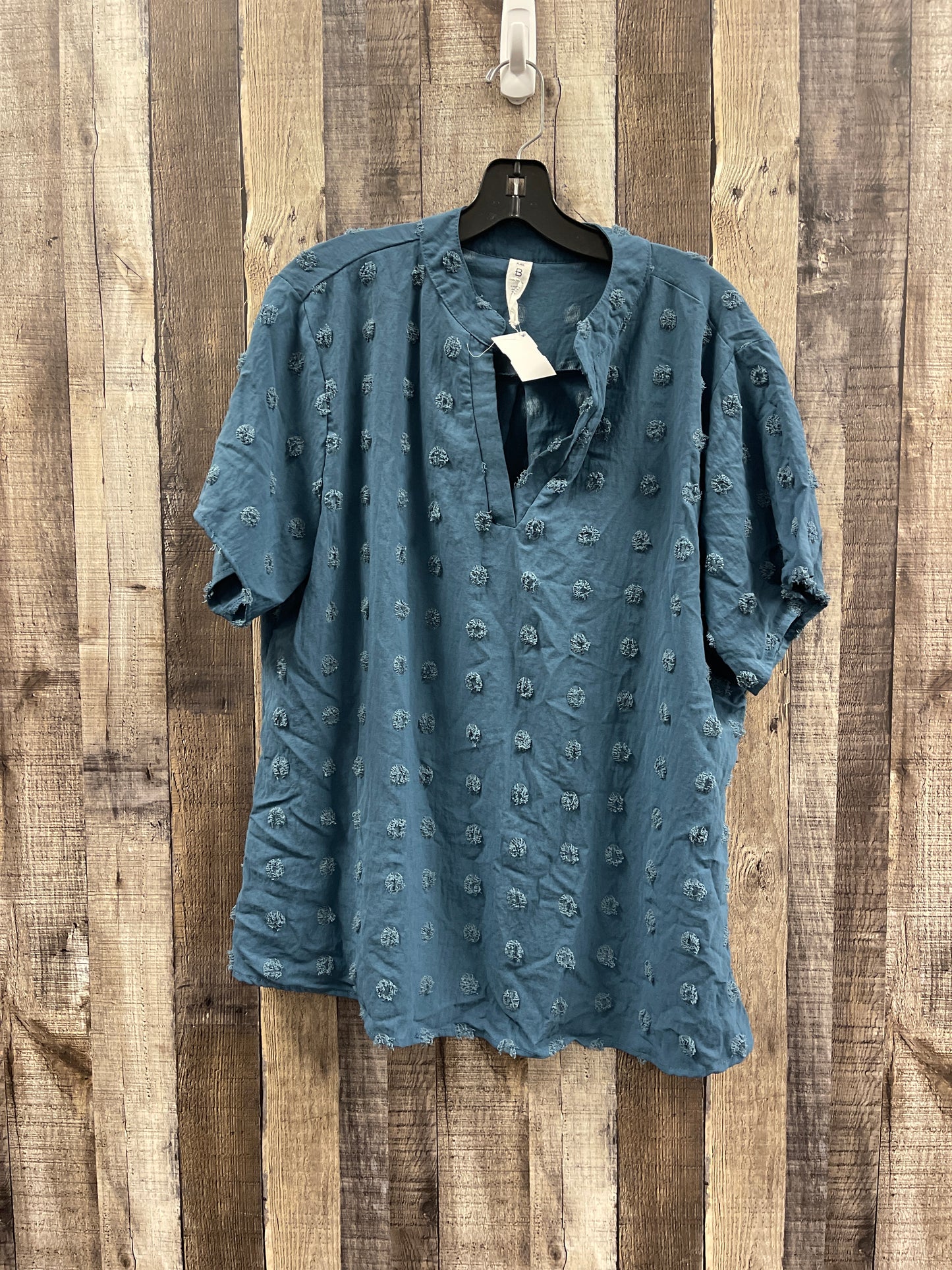 Top Short Sleeve By Cme In Blue, Size: Xxs