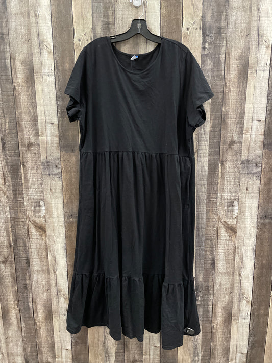 Dress Casual Maxi By Old Navy In Black, Size: Xxl