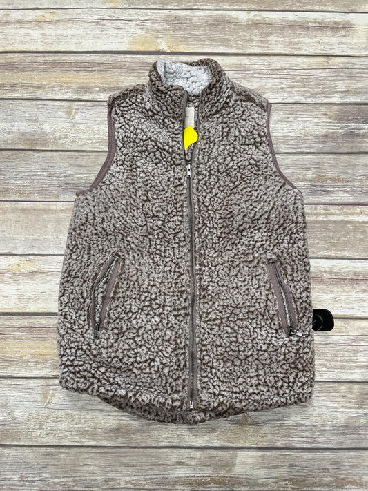 Vest Fleece By Thread And Supply In Brown, Size: S