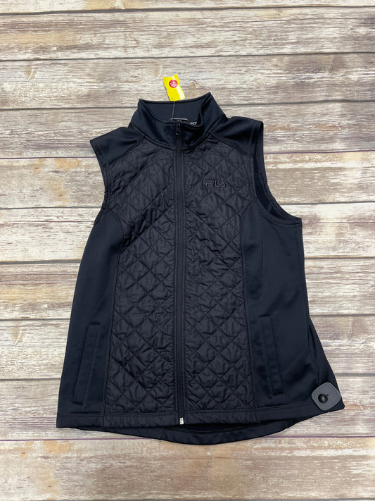 Vest Puffer & Quilted By Fila In Black, Size: M