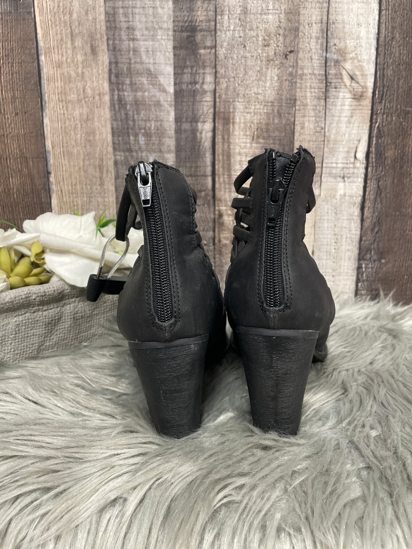 Boots Ankle Heels By Mossimo In Black, Size: 8