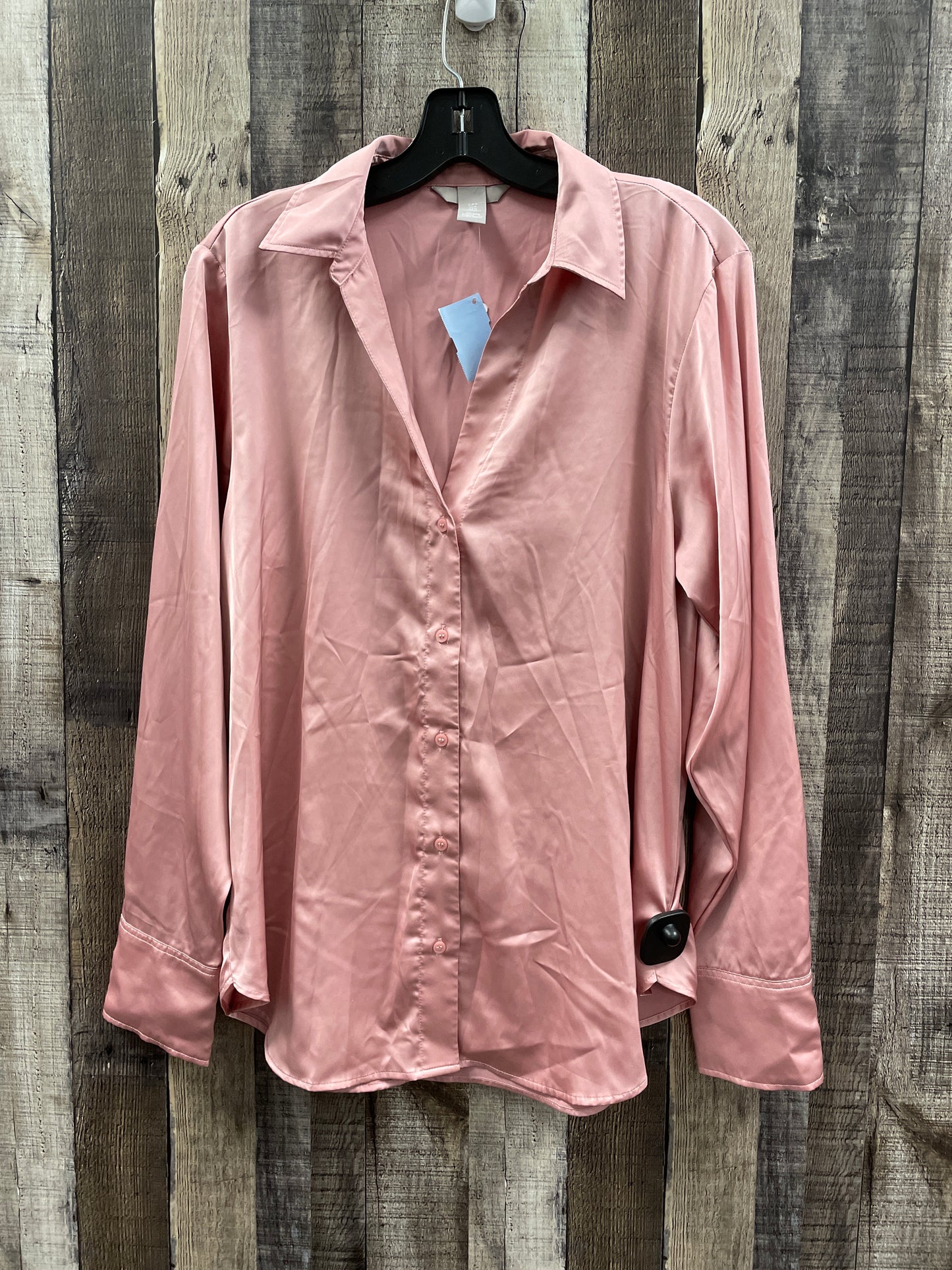 Top Long Sleeve By H&m In Pink, Size: M