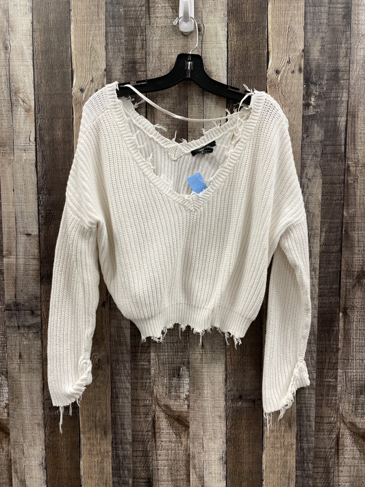 Sweater By Forever 21 In White, Size: L