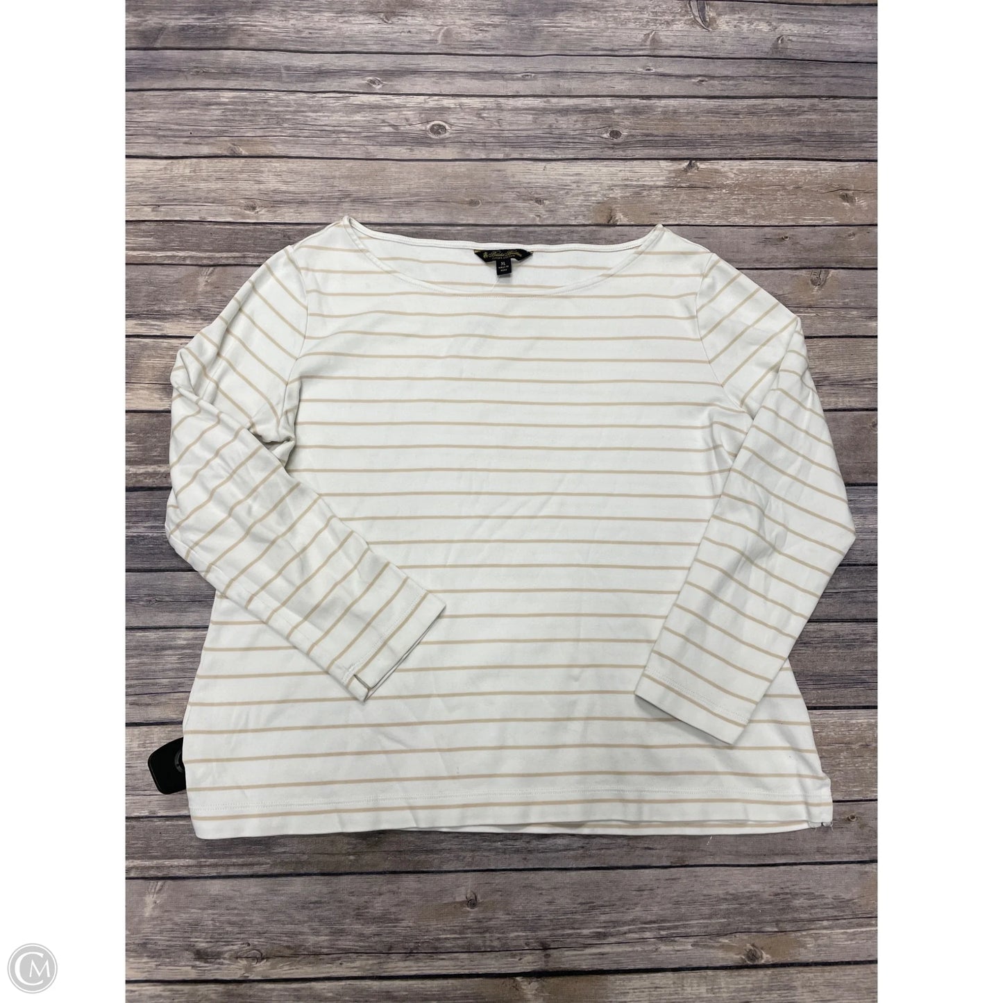 Top Long Sleeve By Brooks Brothers In Striped Pattern, Size: Xl