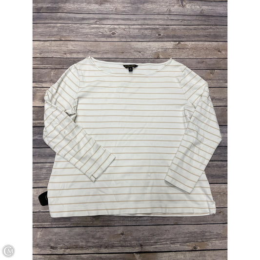 Top Long Sleeve By Brooks Brothers In Striped Pattern, Size: Xl