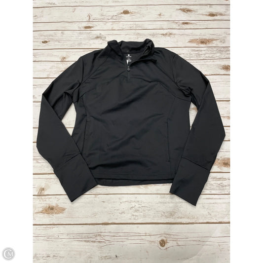 Athletic Top Long Sleeve Collar By Apana In Black, Size: L