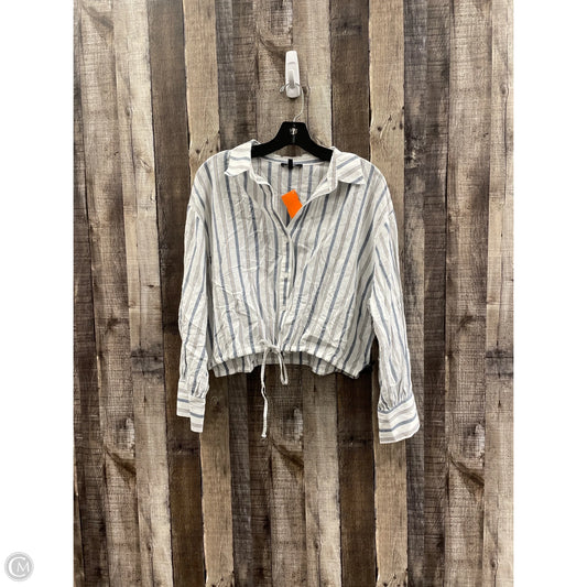 Top Long Sleeve By Cme In Striped Pattern, Size: S