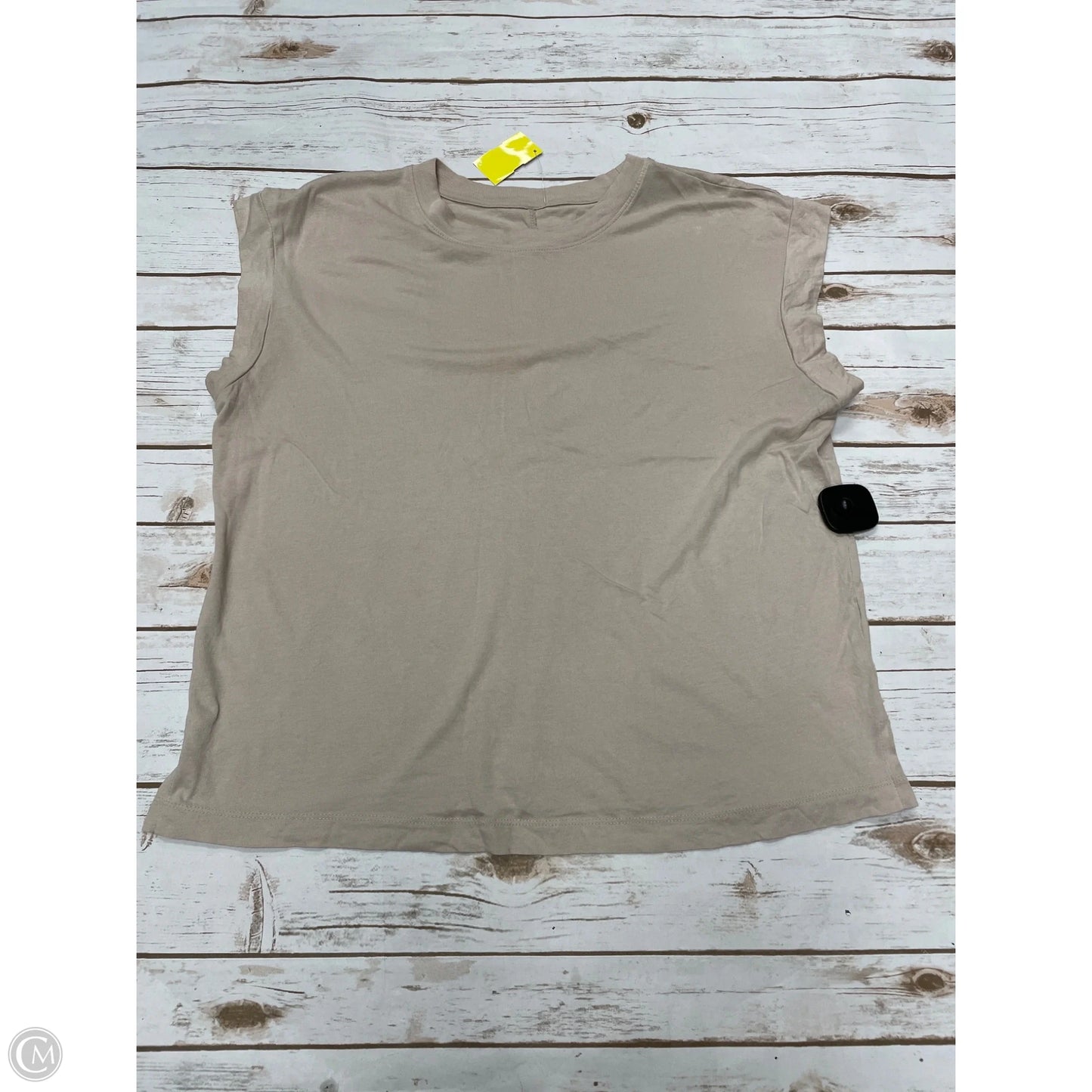 Top Short Sleeve By A New Day In Brown, Size: M