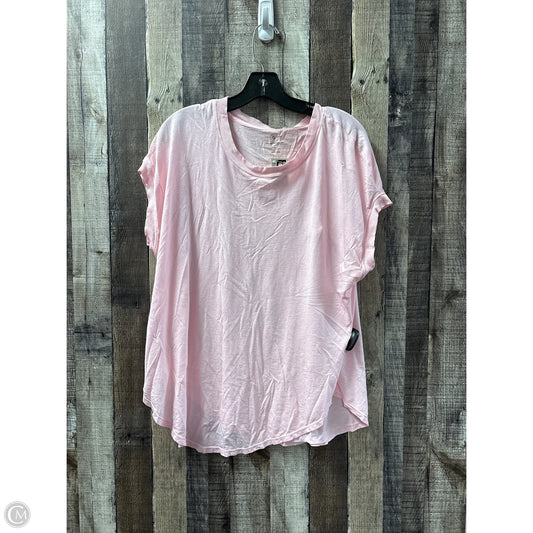 Top Short Sleeve By Lou And Grey In Pink, Size: M