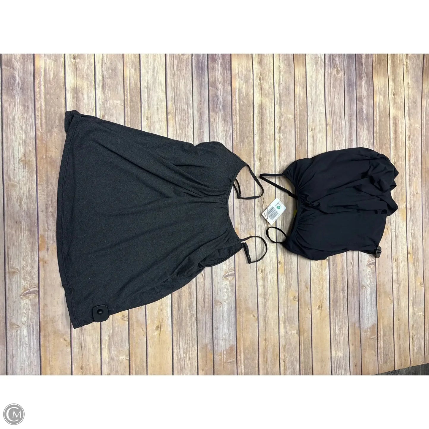 Top 2pc Sleeveless By Serra In Black, Size: Xl