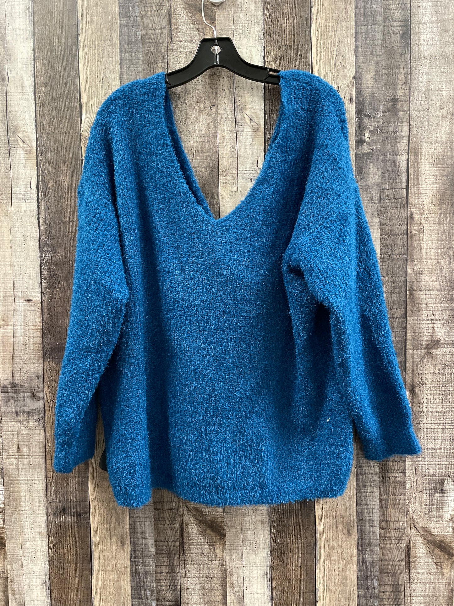 Sweater By Almost Famous In Blue, Size: 2x