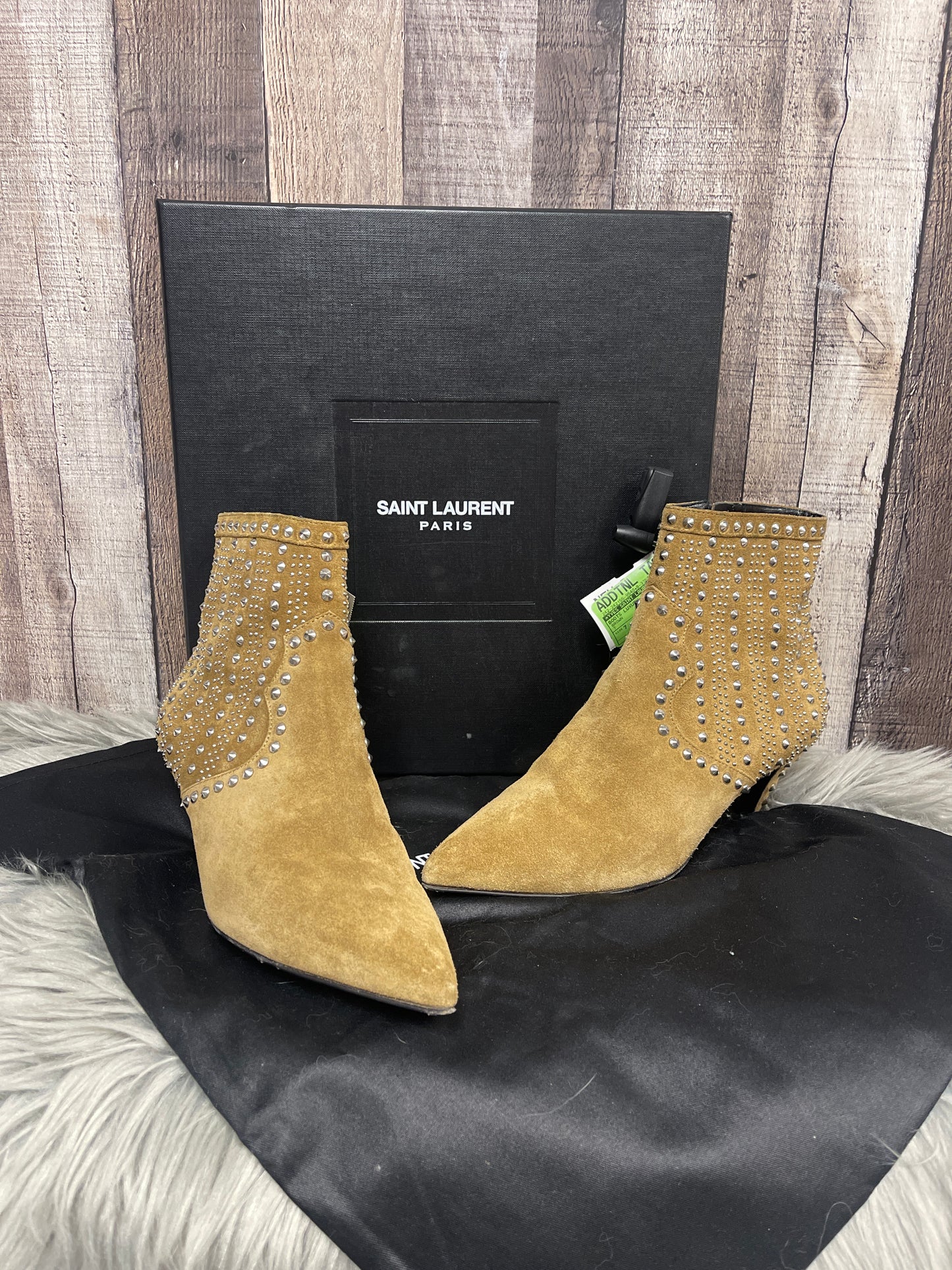 Boots Luxury Designer By Yves Saint Laurent  Size: 7