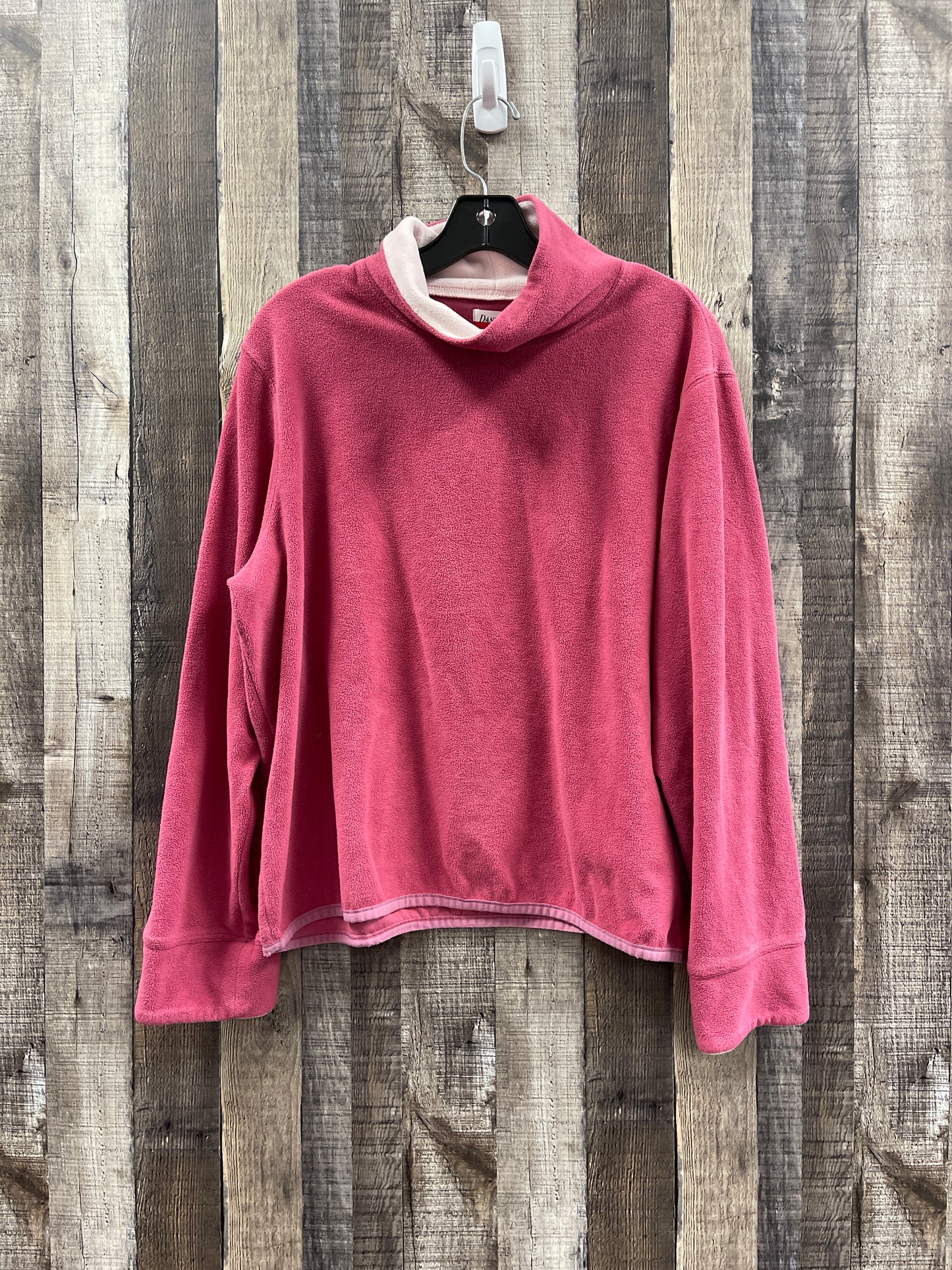 Top Long Sleeve Fleece Pullover By Danskin Now  Size: Xl