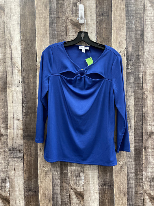 Blue Top Long Sleeve Nine West, Size M