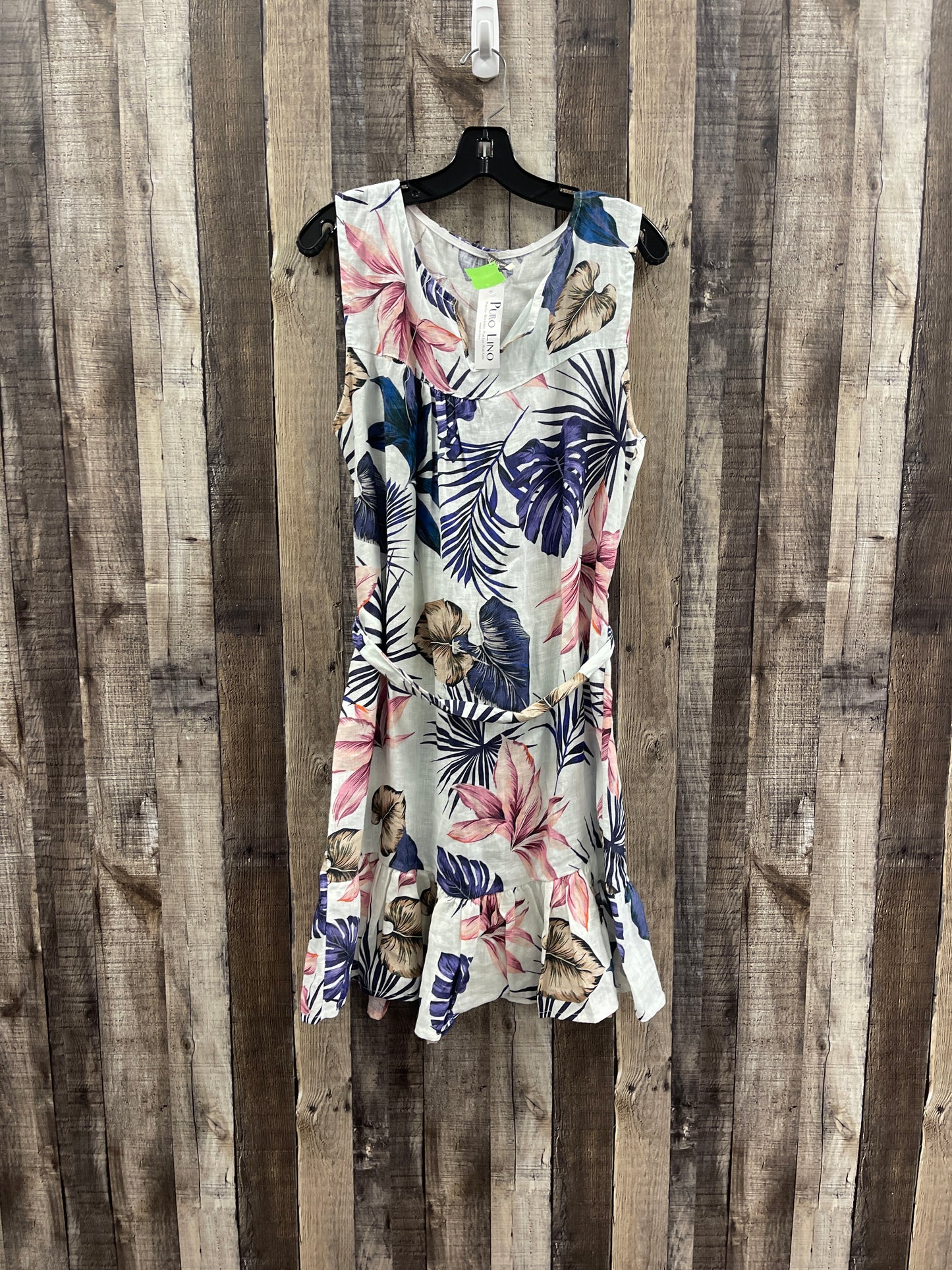 Floral Print Dress Casual Midi Cme, Size M