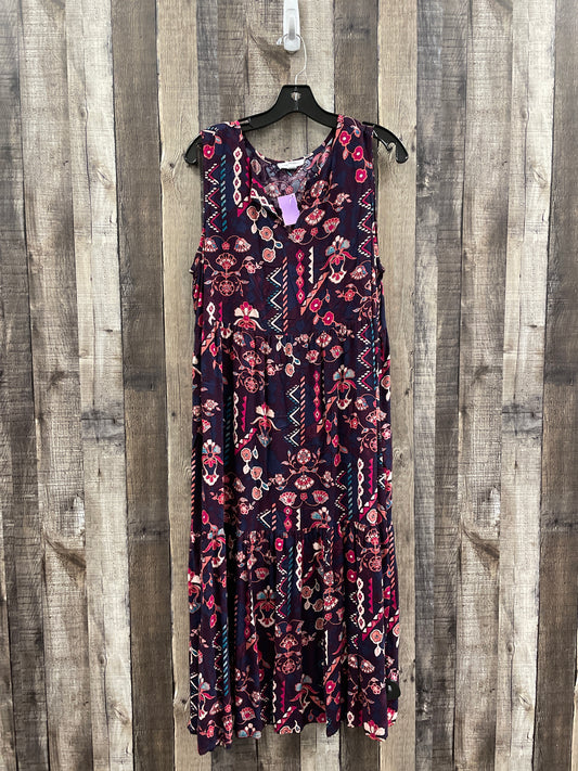 Mauve Dress Casual Maxi Beachlunchlounge, Size L