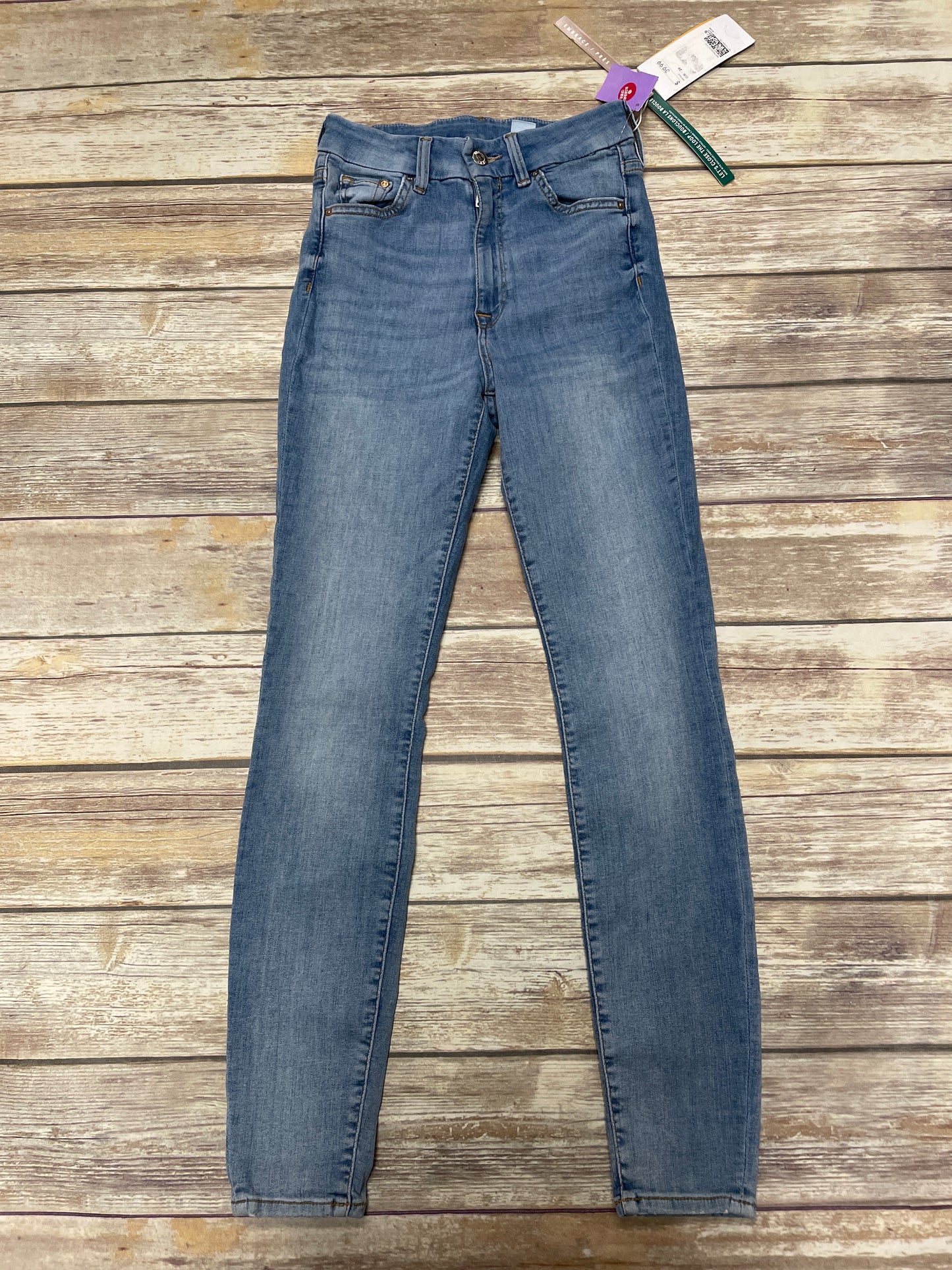 Jeans Skinny By H&m In Blue Denim, Size: 2