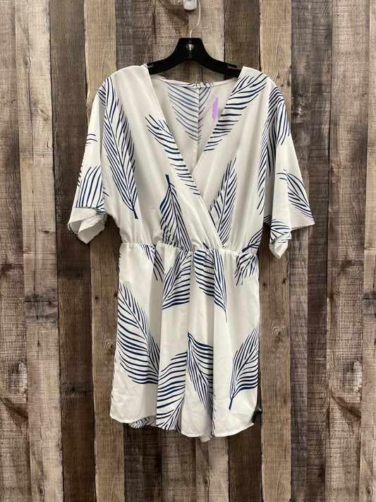 White Romper Shein, Size L