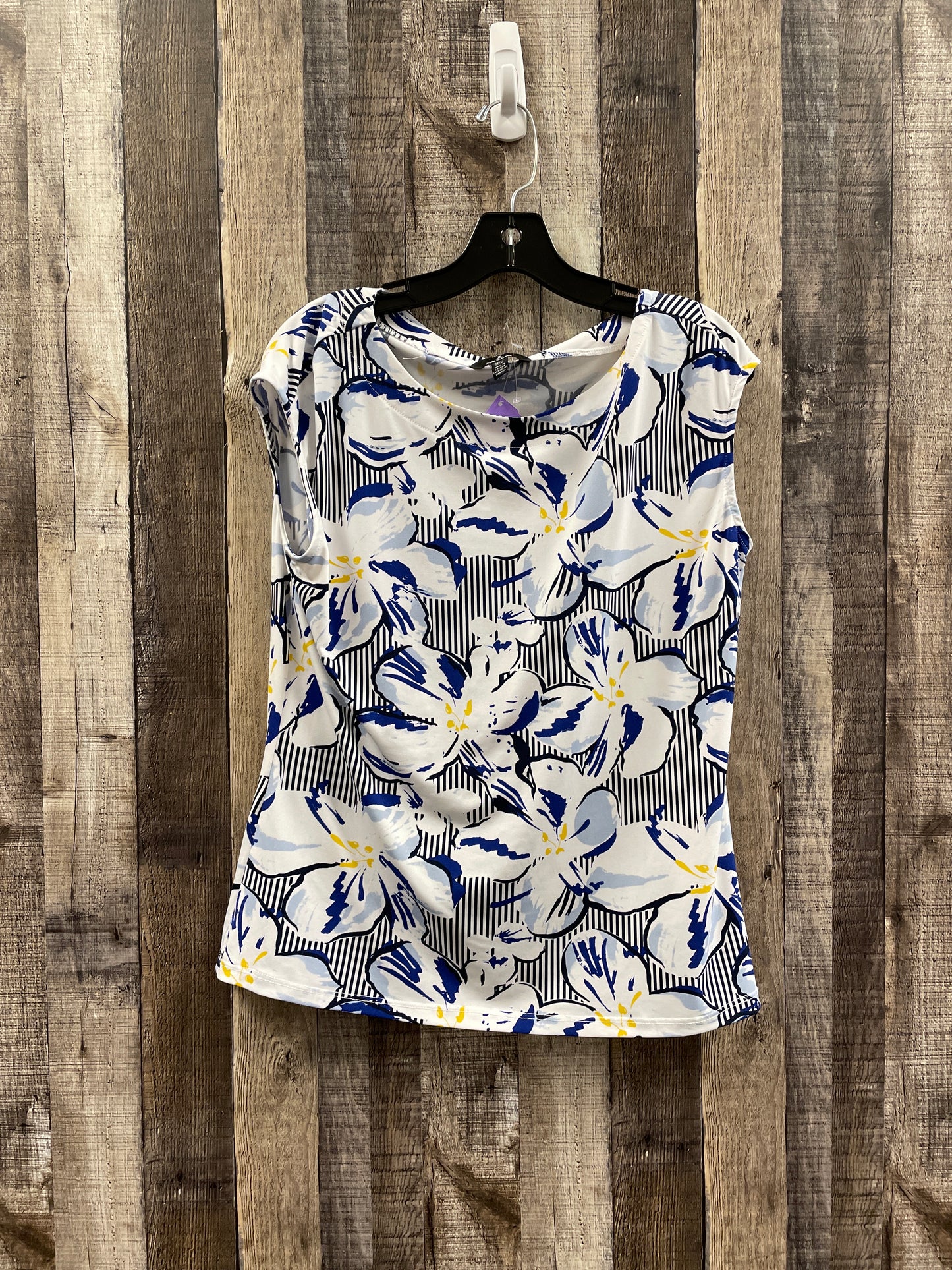 Blue & White Top Sleeveless Jules & Leopold, Size M