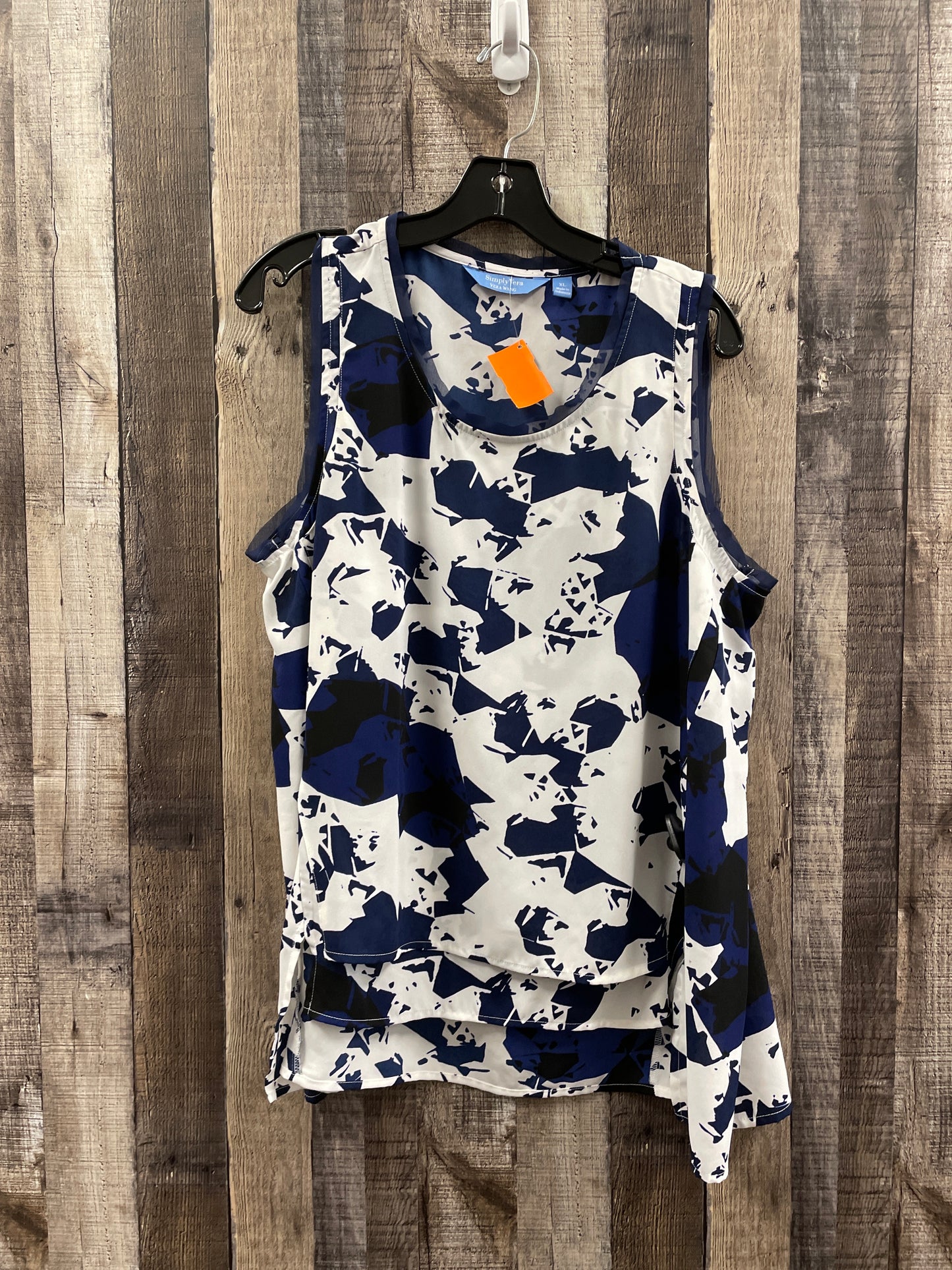 Top Sleeveless By Simply Vera  Size: Xl