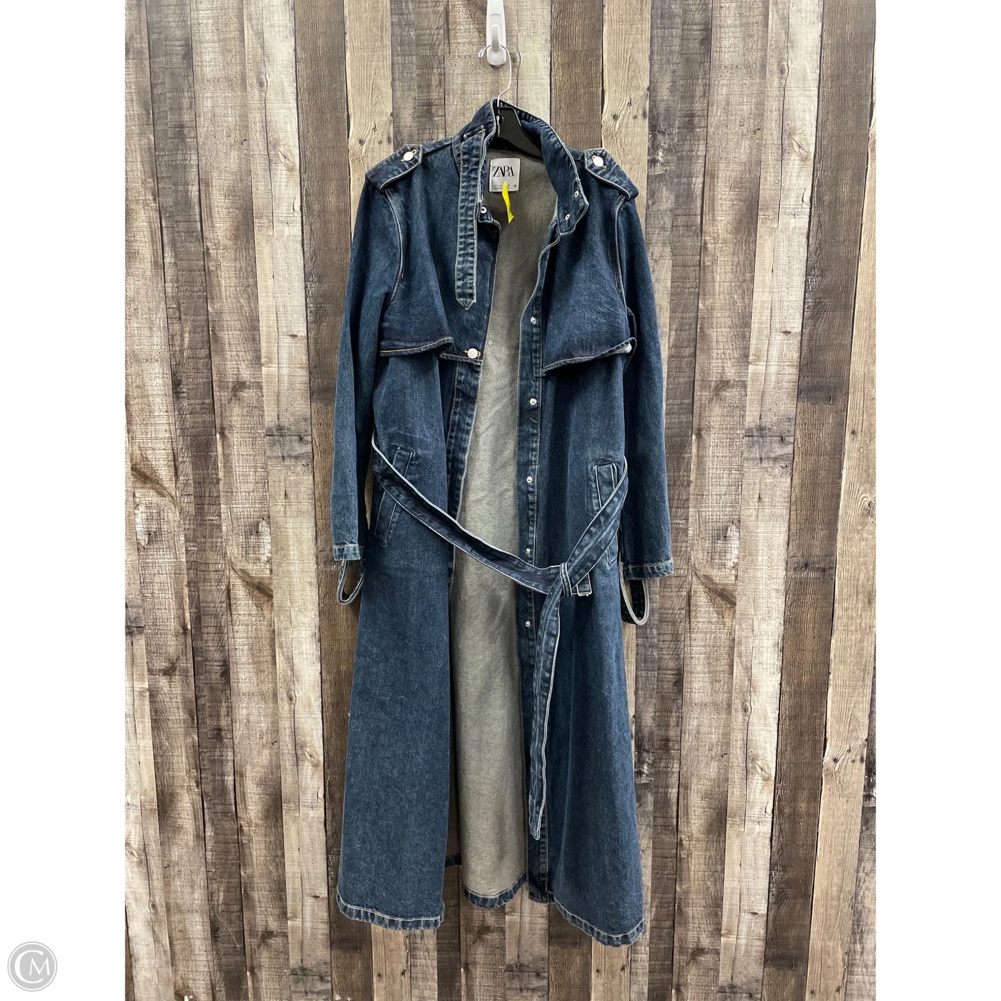 Jacket Denim By Zara In Blue Denim, Size: L