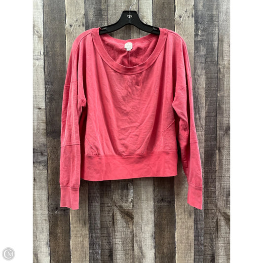 Top Long Sleeve By Cmf In Pink, Size: S