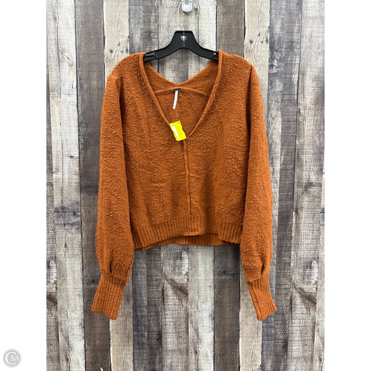 Sweater By Free People In Orange, Size: M
