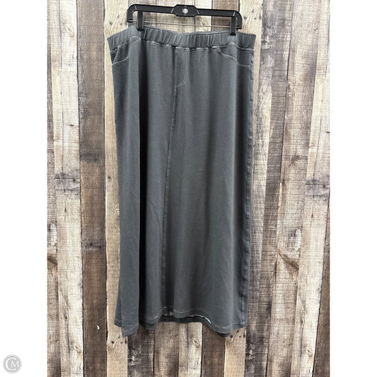 Skirt Maxi By Cmf In Grey, Size: Xl