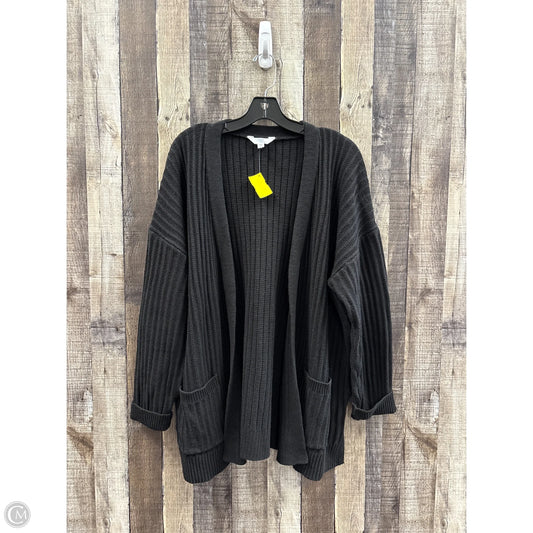 Sweater Cardigan By Time And Tru In Black, Size: Xxl