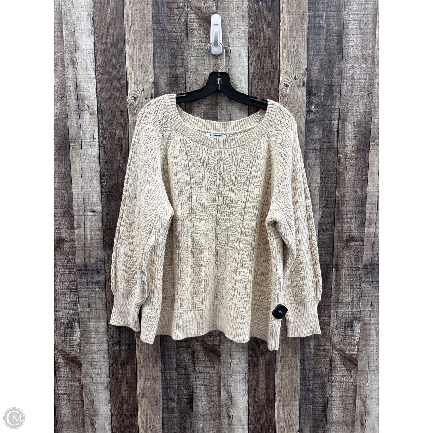 Sweater By Old Navy In Beige, Size: 2x