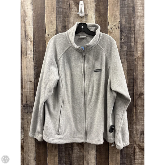 Jacket Fleece By Columbia In Grey, Size: 3x