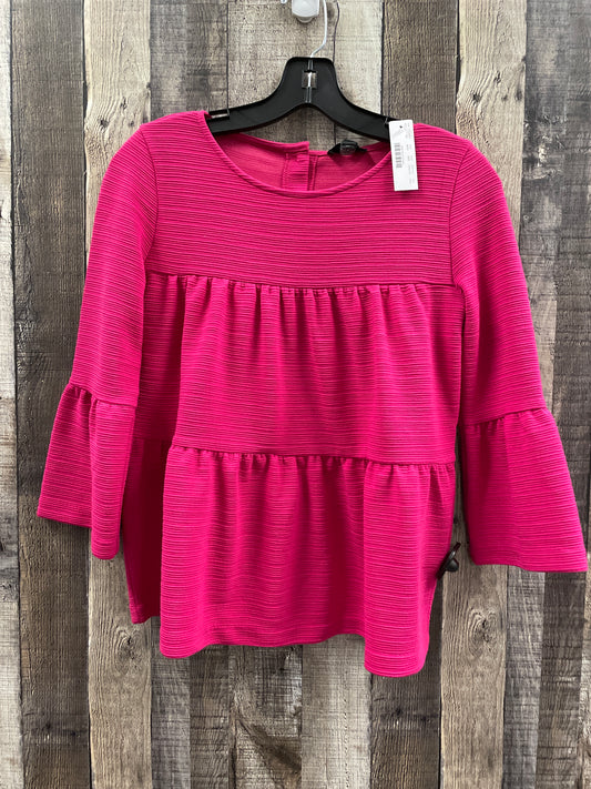 Top 3/4 Sleeve By J. Crew In Pink, Size: Xxs