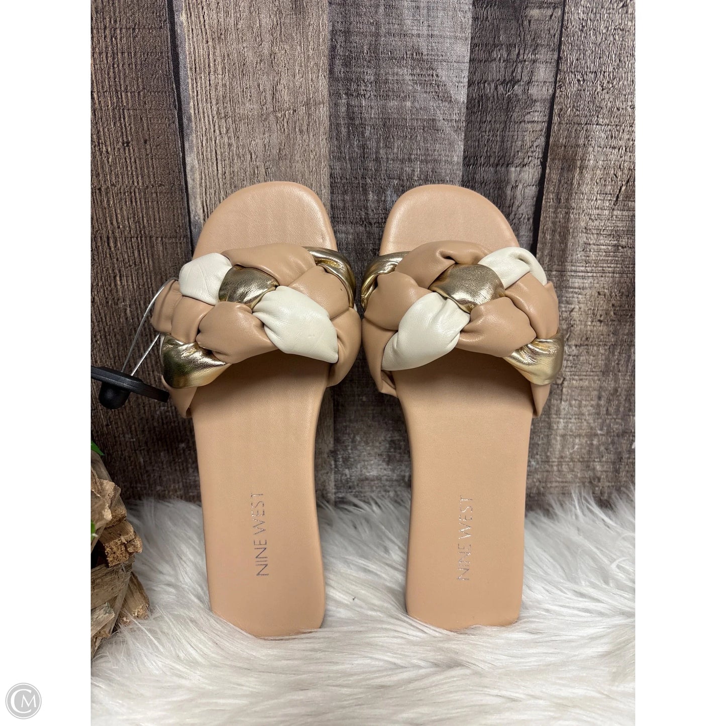 Sandals Flats By Nine West In Tan, Size: 6.5