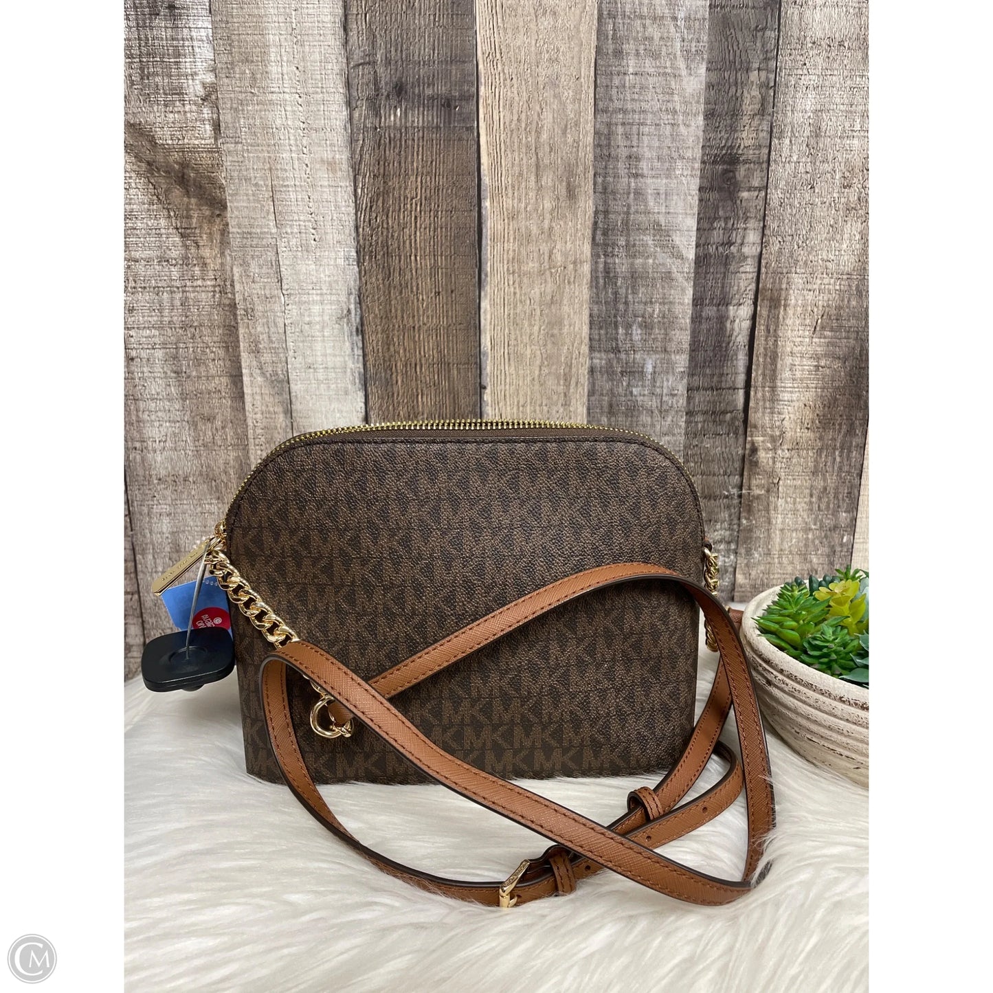 Crossbody Designer By Michael Kors, Size: Medium