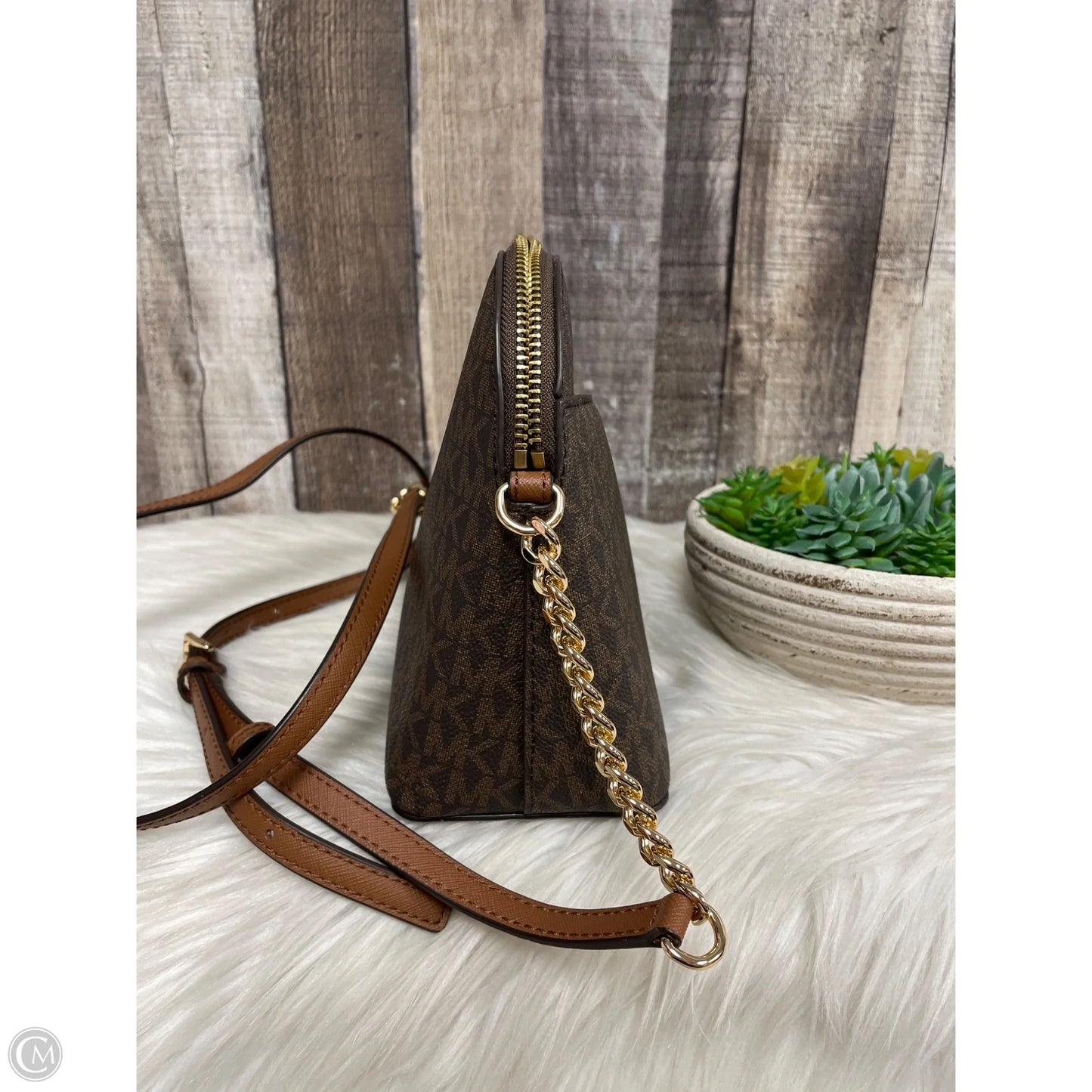 Crossbody Designer By Michael Kors, Size: Medium