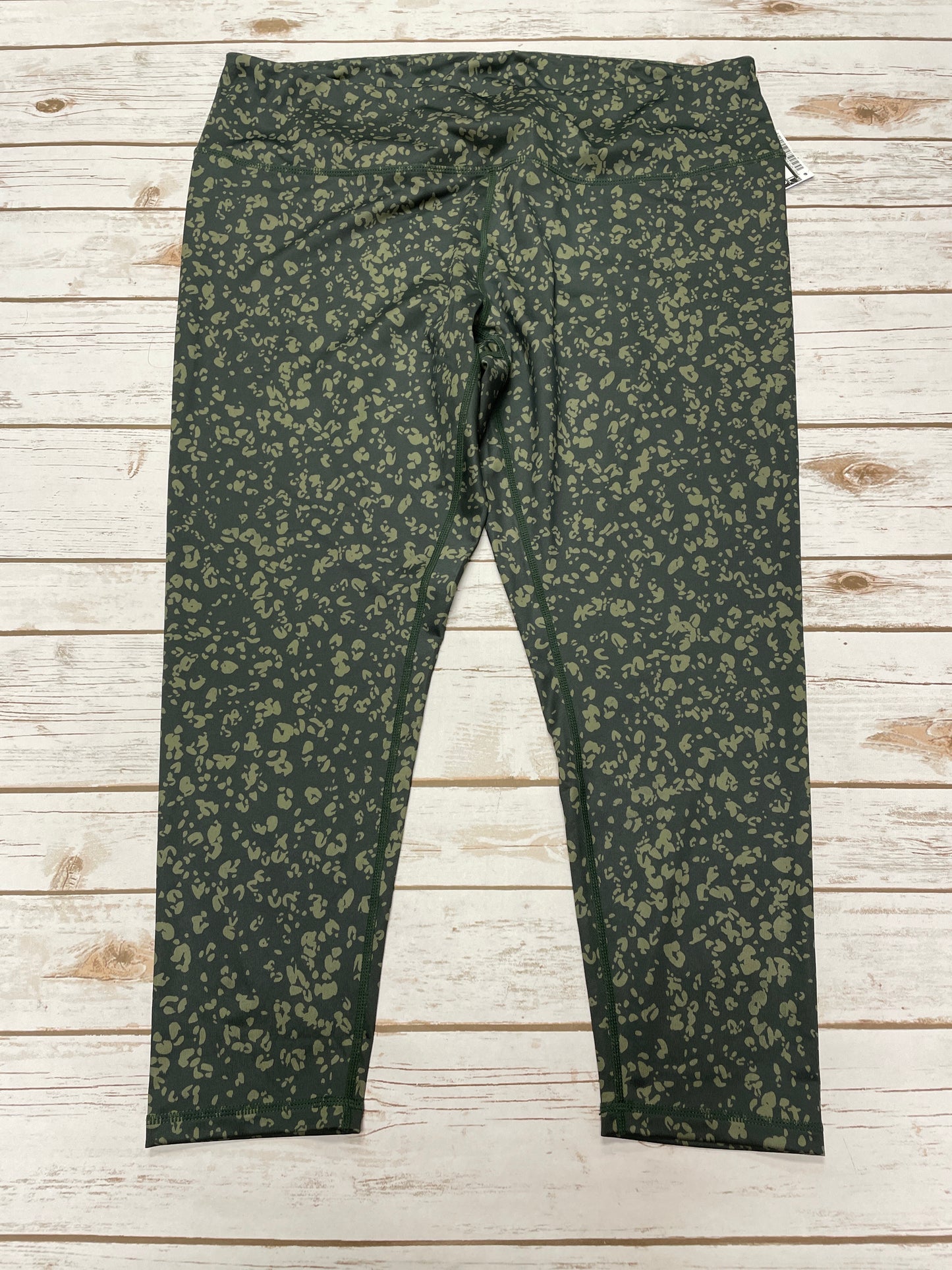 Athletic Leggings By Zella In Green, Size: 2x