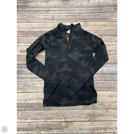 Athletic Top Long Sleeve Collar By Athleta In Camouflage Print, Size: S